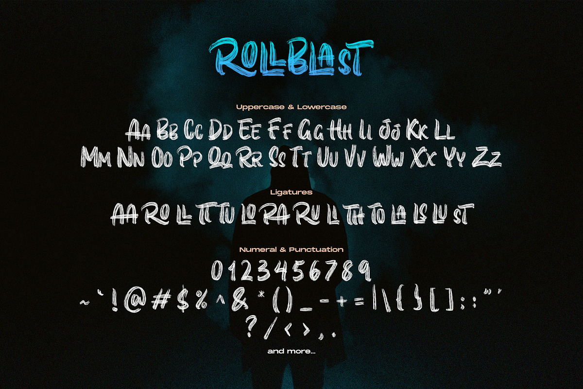 ROLLBLAST - Display Font preview 4