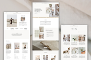 Squarespace Website Template, a Squarespace Template by Peachy Branding (Thumbnail 4 of 9)