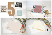 Summer Stationery Mockups, a Print Template by Emalee Roth (Thumbnail 1 of 6)