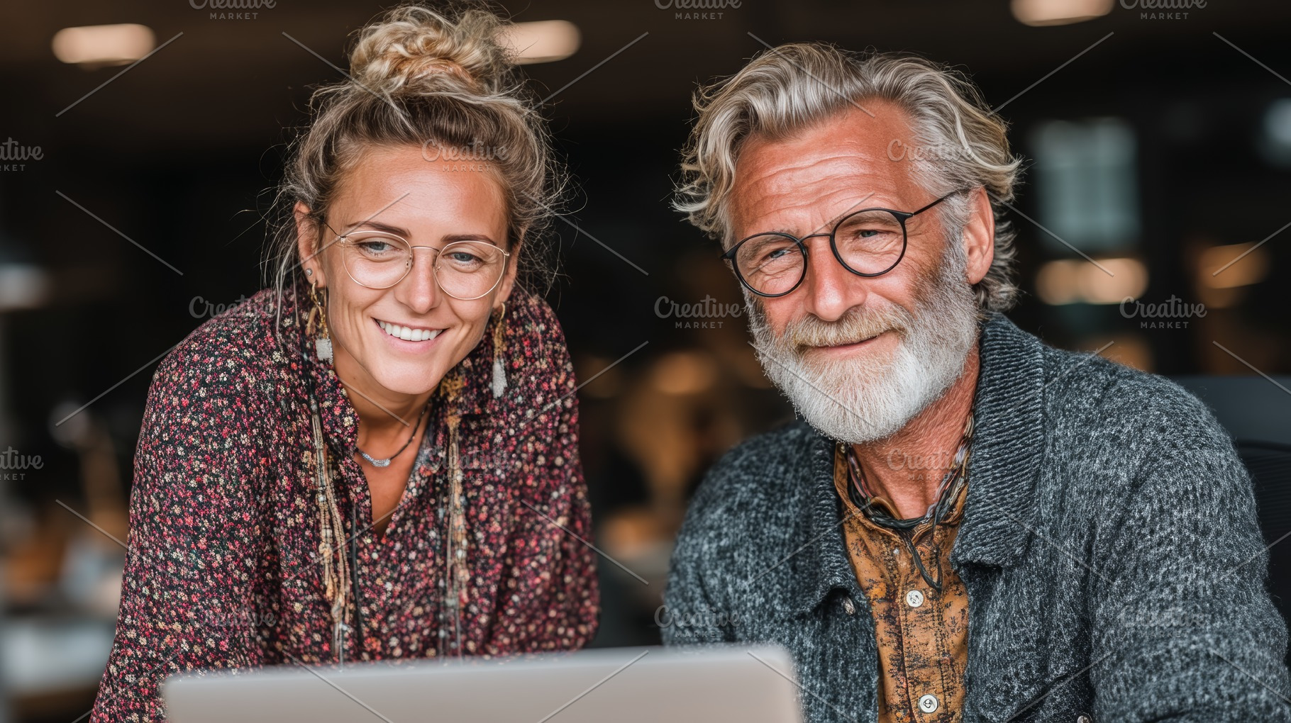 Two colleagues collaborating at workplace with a friendly and professional atmo, a Person Photo by AS photostudio