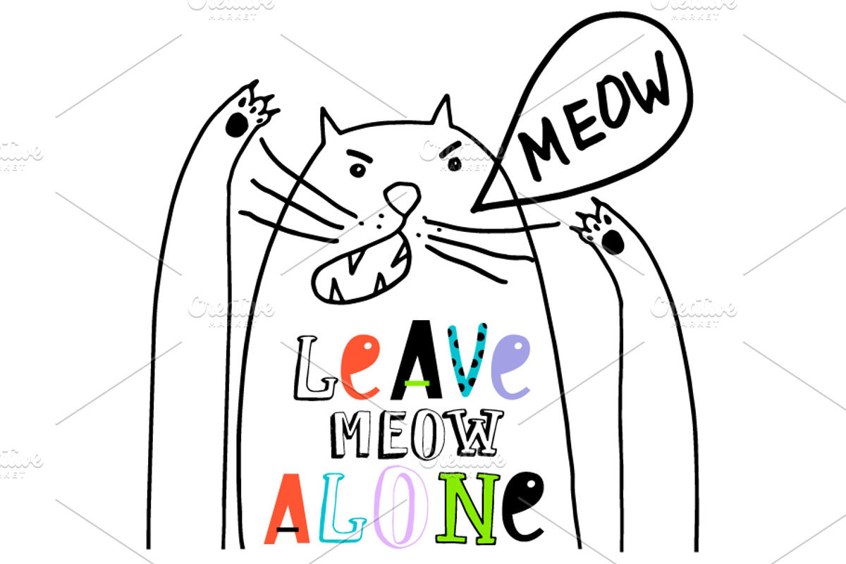 Angry Cat, an Illustration by ianakauri (Photo 2 of 5)