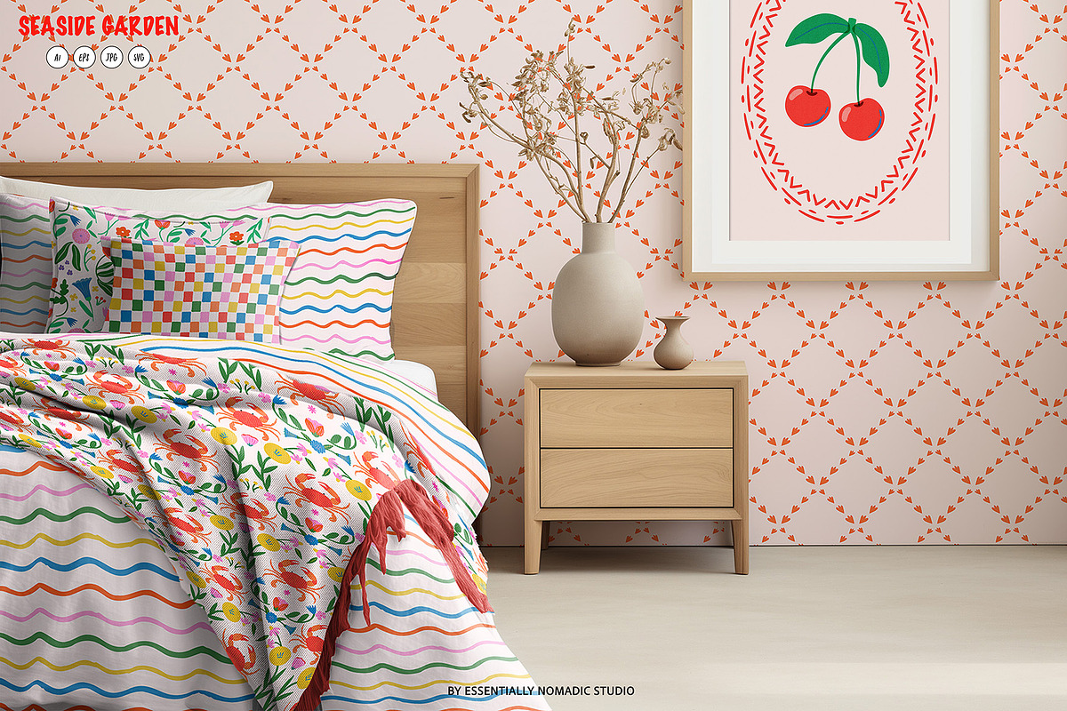 Seaside Garden Summer Patterns, a Pattern Graphic by Essentially Nomadic (Photo 2 of 11)