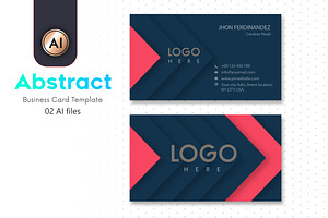 Abstract Business Card Template