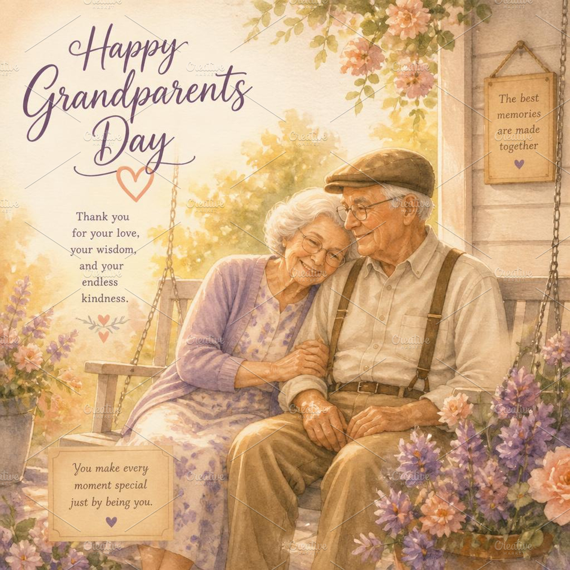 Happy Grandparents Day Card, a Person Photo by microtasker