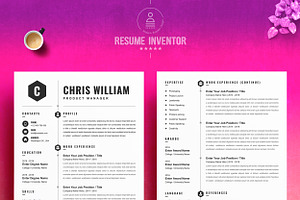 Professional Resume Template Cover