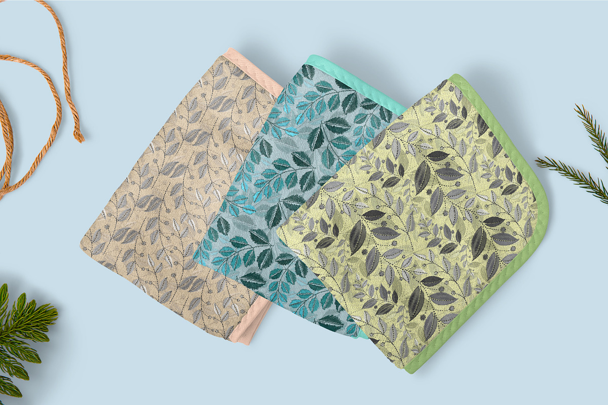 Botanical seamless patterns, a Pattern Graphic by BAGIRA | Studio (Photo 6 of 8)