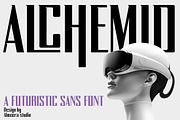 Alchemio - Futuristic Sans, a Sans Serif Font by Almeera Std (Thumbnail 1 of 6)