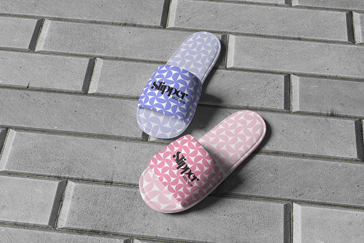 Bed Slipper Mockup, a Household Mockup by ianmikraz (Photo 2 of 5)