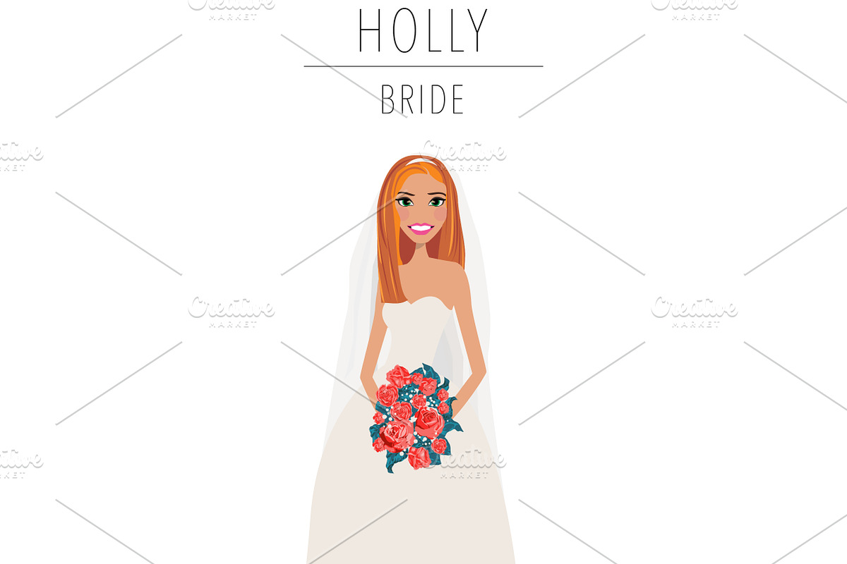 Bride Portrait Creator | Wedding Art, a Person Illustration by Lauren Lesley Studio (Photo 12 of 29)