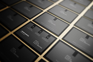 Dark Corporate Business Card