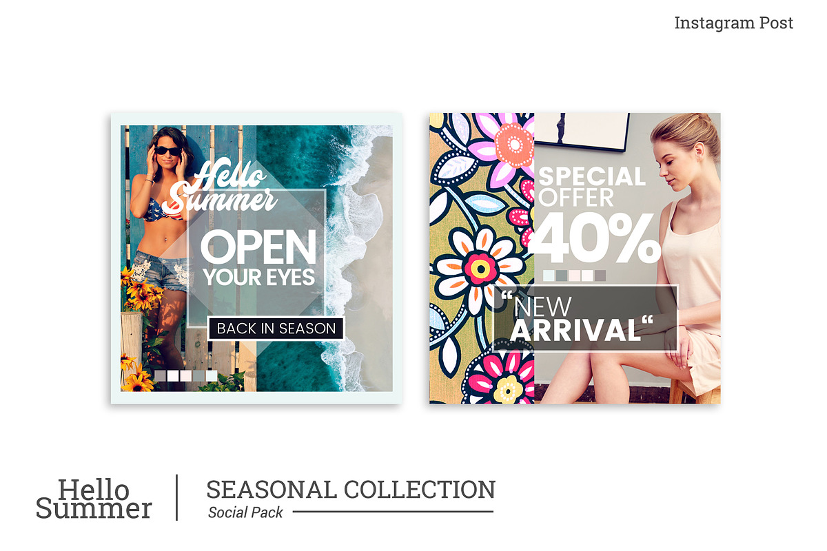 HELLO SUMMER_instagram post, a Social Media Template by dePanda (Photo 4 of 6)