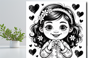 Girl With a Playful Expression Color, an Education Illustration by Design Zone (Thumbnail 5 of 8)