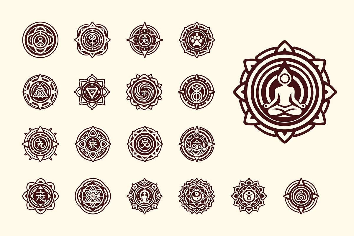 Reiki Symbols, a Solid Icon by Creative Stall (Photo 9 of 9)