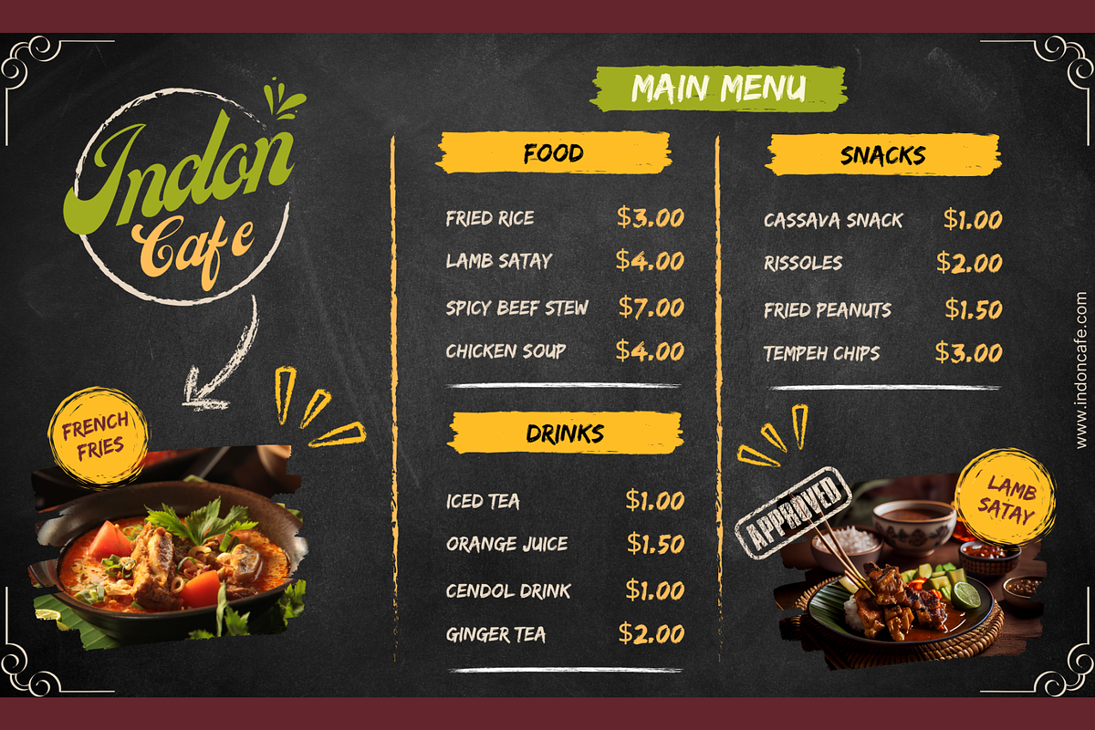 Elegant Landscape Menu Template, a Brochure Template by judayartworks (Photo 3 of 21)