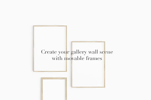 Clean & Simple Movable Frames Mockup