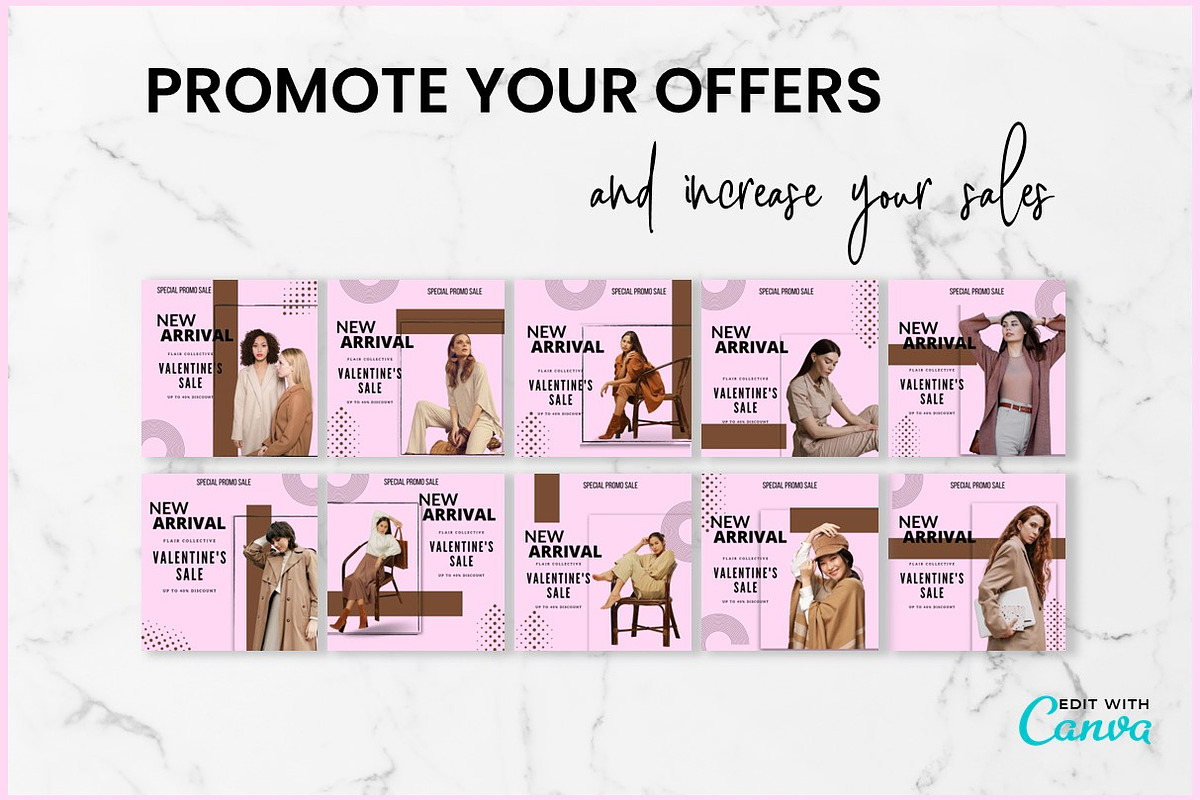 Instagram Canva Template, a Social Media Template by kreatifreya