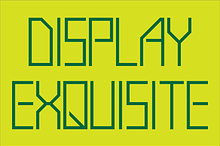 Display Exquisite Font
