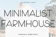 Minimalist Farmhouse, a Sans Serif Font by FreshTypeINK (Thumbnail 1 of 8)