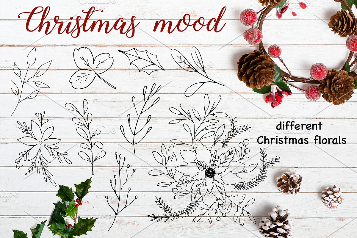 CHRISTMAS MOOD. Design toolkit, an Illustration by SaharaArt (Photo 4 of 7)