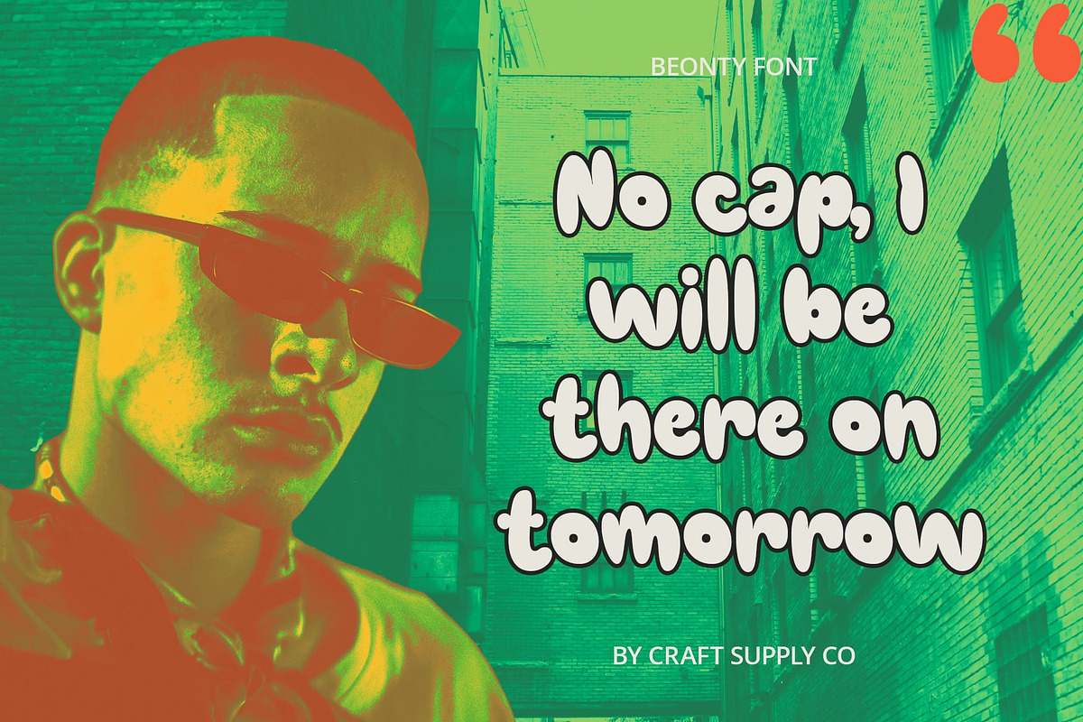 Beonty – Bubble Font, a Sans Serif Font by Craft Supply Co. (Photo 3 of 8)