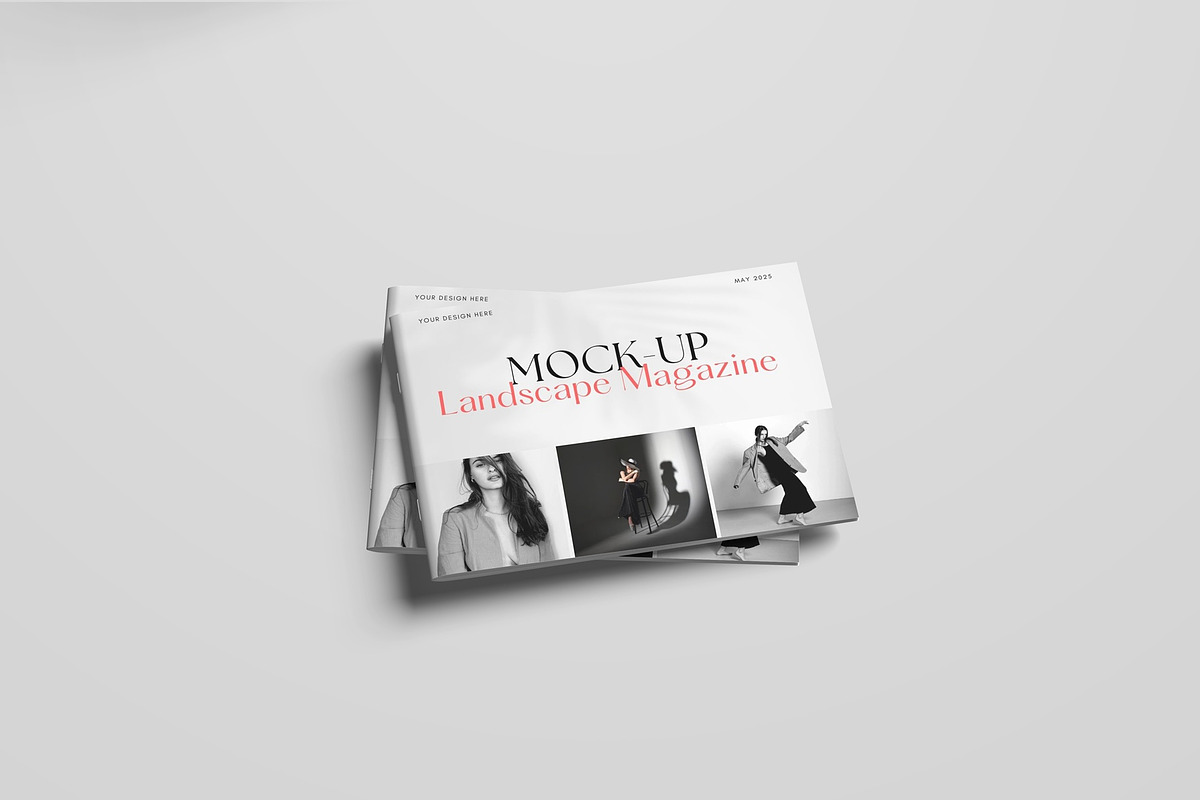 A4 Landscape Magazine Mockup, a Books & Magazine Mockup by Lxadesign (Photo 9 of 14)