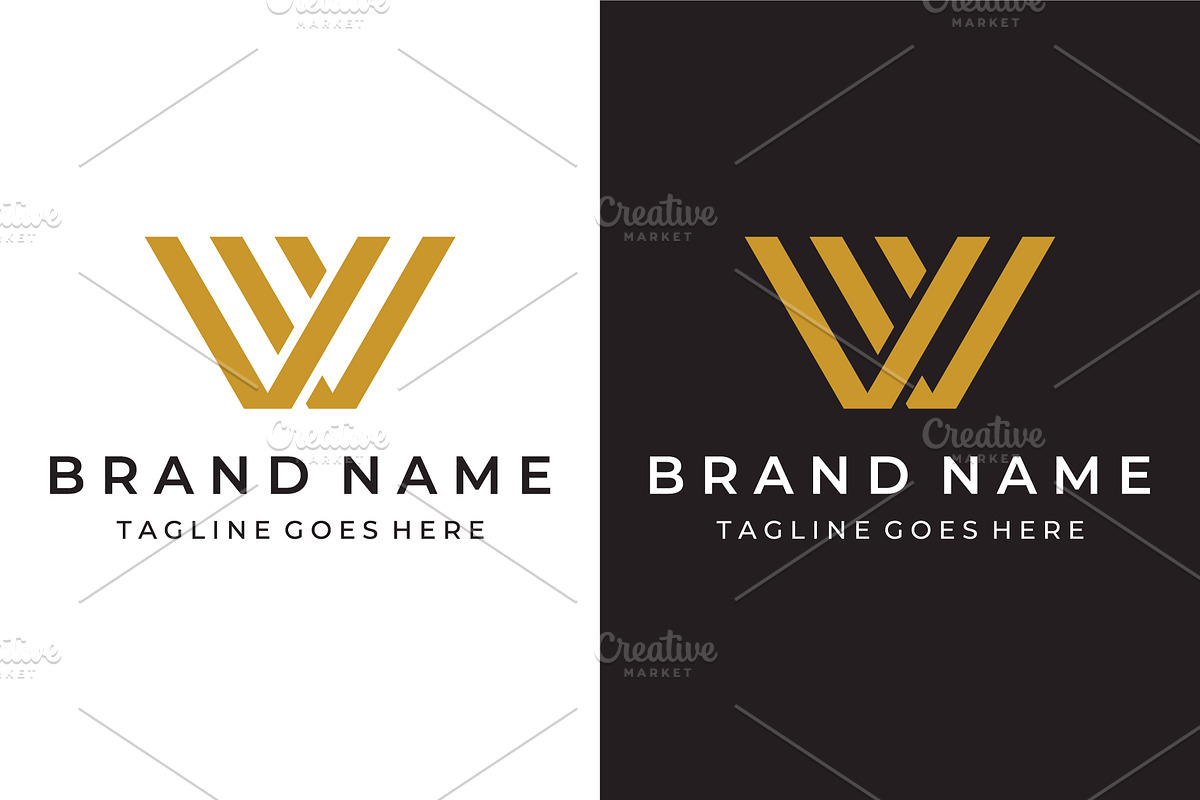 element initial letter W logo, a Branding & Logo Template by LOGOCREATIVE