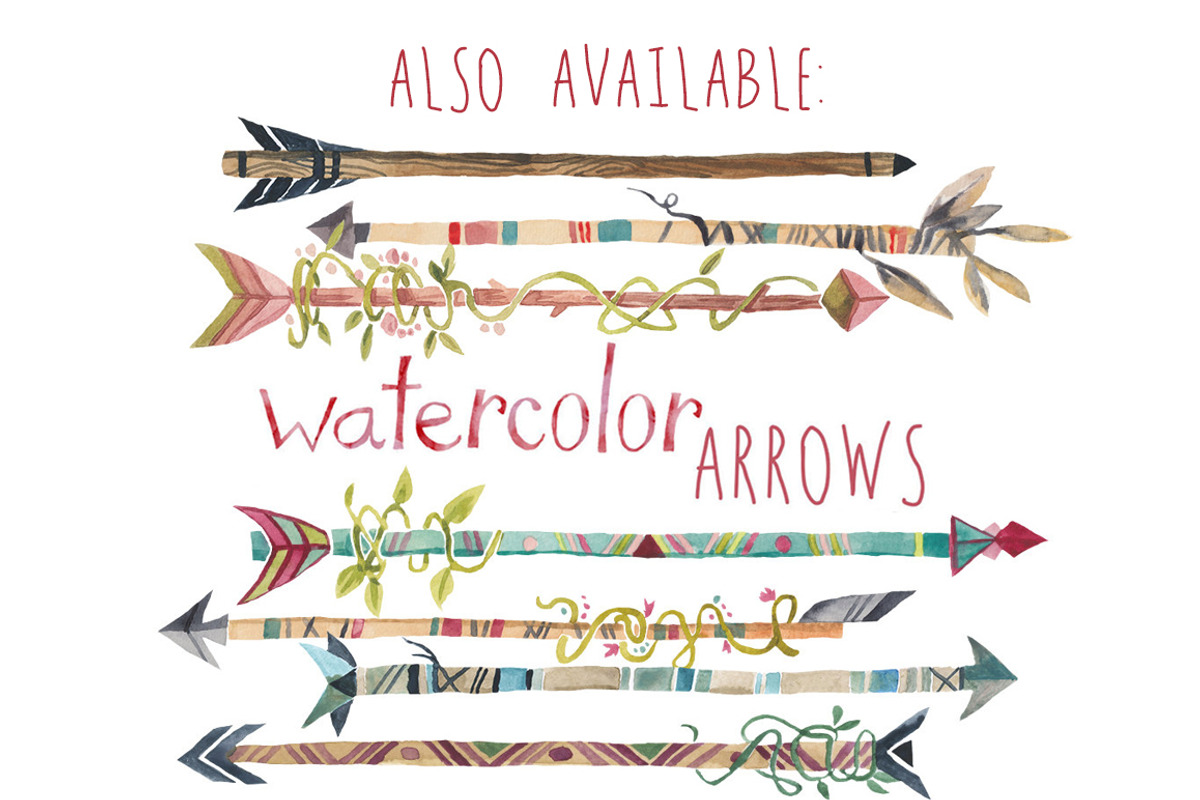 Create Your Own Watercolor Arrows, an Illustration by Digital Press Creation (Photo 5 of 5)