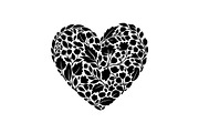 Floral Heart Silhouette Bundle, an Illustration by Designs_River (Thumbnail 5 of 31)