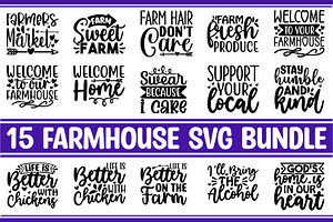 Farmhouse SVG Bundle