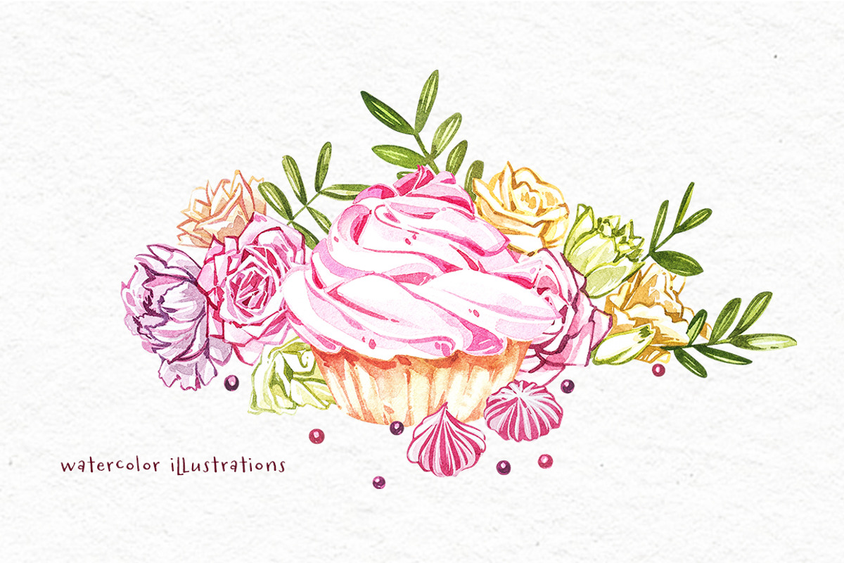 Cakes and sweets illustrations, a Decorative Illustration by Ann Astro (Photo 8 of 17)