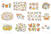 Doodle school kids. Back to school, an Education Illustration by Bubert Art (Thumbnail 5 of 9)