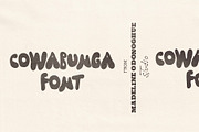 Cowabunga | | Hand Drawn Surf Font, a Handwritten Font by Madeline ODonoghue Design (Thumbnail 1 of 4)