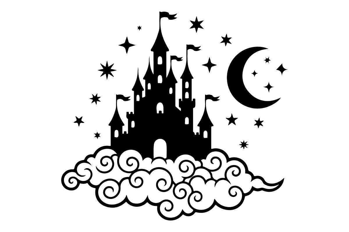 Fantasy Castle Cloud Moon Bundle, an Object Illustration by Gaye Art (Photo 6 of 30)