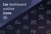 Car dash outline iconset, an Outline Icon by LAFS (Thumbnail 1 of 4)
