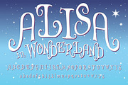 Wonderland - handcrafted typeface, a Script Font by Vintage Font Lab (Thumbnail 3 of 3)