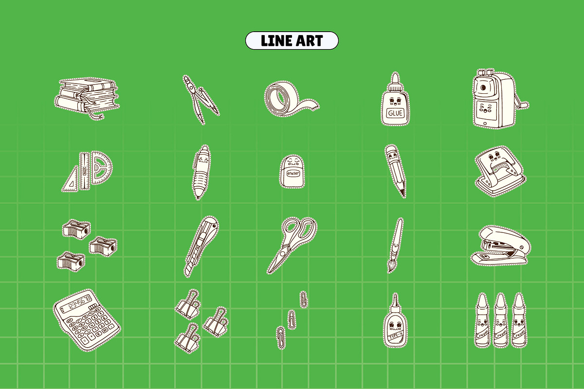 Cute Stationery Illustration, an Object Illustration by Decoconio Design (Photo 3 of 6)