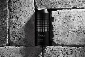 500ml Can Mockup | Brick Scene