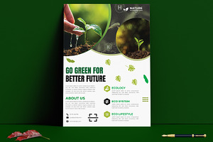 Environment Flyer Design Template, a Flyer Template by MightyDesign