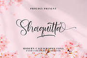 Shaquitta, a Script Font by Integritype Studio (Thumbnail 1 of 15)