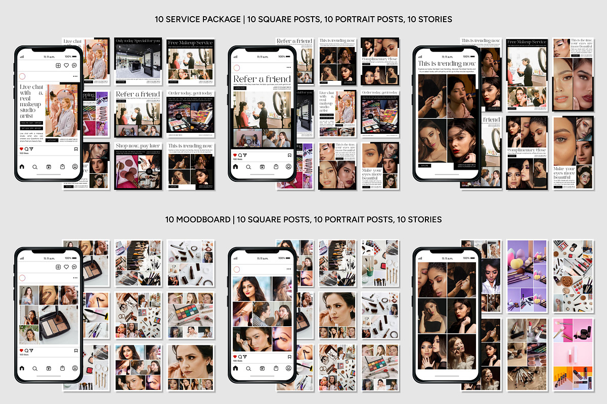Makeup Instagram Template, a Social Media Template by Kalubuak (Photo 7 of 10)