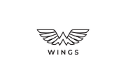Wings Letter W Logo template, a Branding & Logo Template by yopie (Thumbnail 3 of 3)