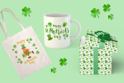 St. Patricks Day Clipart & Pattern, a Seasonal Illustration by Natali_Zhy (Thumbnail 3 of 3)