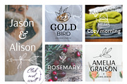 Simple things branding set, a Branding & Logo Template by Beauty Drops (Thumbnail 8 of 9)