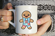 Christmas Gingerbread Man Patchwork, an Illustration by Designworld (Thumbnail 4 of 5)