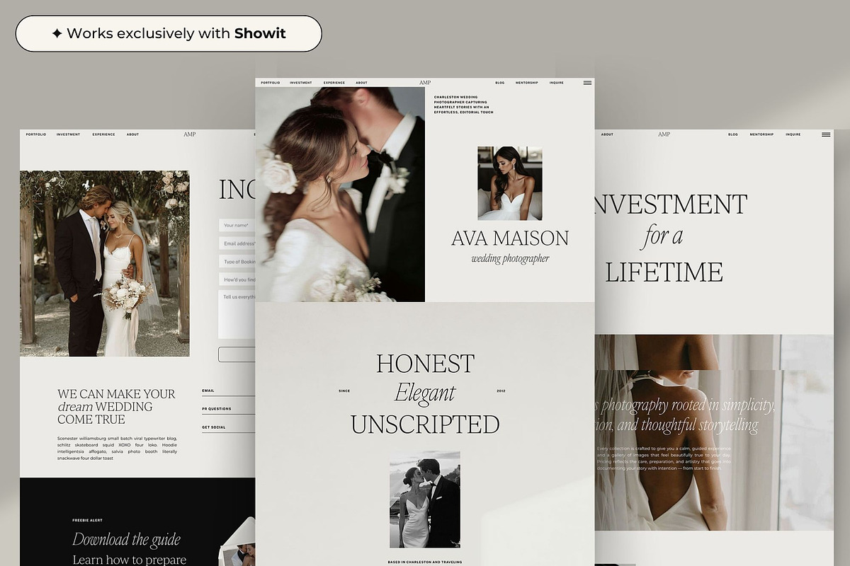 Showit Template Wedding Photographer, a Websites & App Template by Superhero Design Co. (Photo 4 of 5)