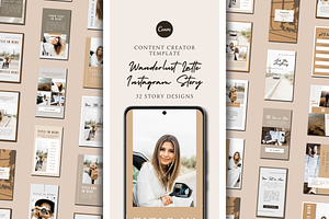 INSTAGRAM STORY CANVA TEMPLATE