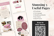 Blush Pink Wedding Website, a Landing Page Template by Everyday Perfection (Thumbnail 4 of 12)