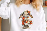 Vintage Easter Spring Bunny Clipart, an Illustration by designcity5 (Thumbnail 3 of 5)
