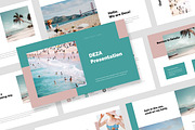 Deza : Beach Vacation Powerpoint, a Presentation Template by Punkl Camp (Thumbnail 1 of 16)