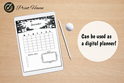 Printable Calendar A4, a Stationery Template by Print Haven (Thumbnail 2 of 6)